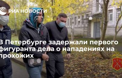 В Петербурге задержали первого фигуранта дела о нападениях на прохожих