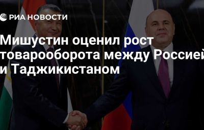 Мишустин оценил рост товарооборота между Россией и Таджикистаном