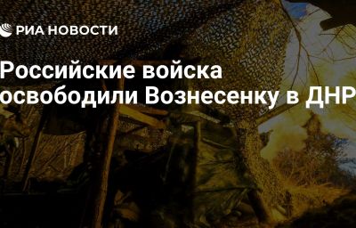 Российские войска освободили Вознесенку в ДНР