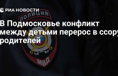 В Подмосковье конфликт между детьми перерос в ссору родителей