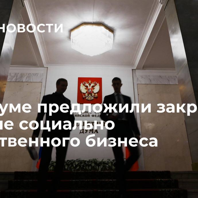 В Госдуме предложили закрепить понятие социально ответственного бизнеса