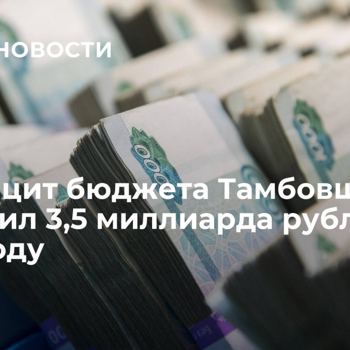 Профицит бюджета Тамбовщины составил 3,5 миллиарда рублей в 2023 году