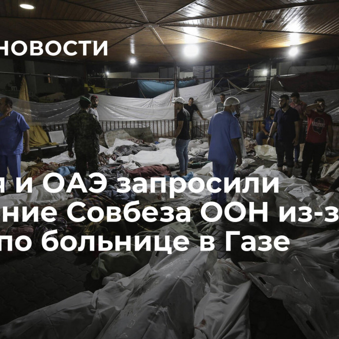 Россия и ОАЭ запросили заседание Совбеза ООН из-за удара по больнице в Газе