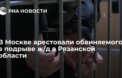 В Москве арестовали обвиняемого в подрыве ж/д в Рязанской области