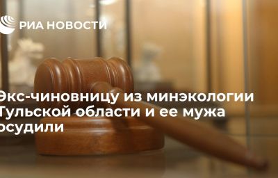 Экс-чиновницу из минэкологии Тульской области и ее мужа осудили