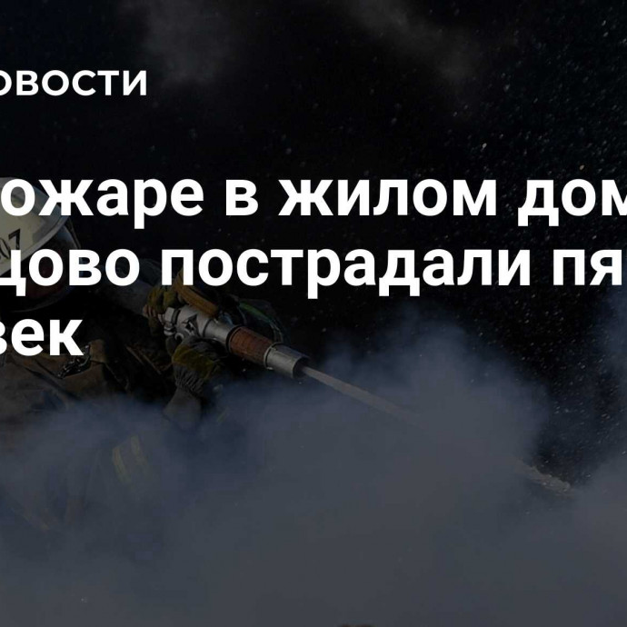 При пожаре в жилом доме в Одинцово пострадали пять человек