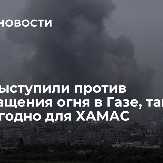 США выступили против прекращения огня в Газе, так как это выгодно для ХАМАС