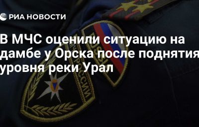 В МЧС оценили ситуацию на дамбе у Орска после поднятия уровня реки Урал