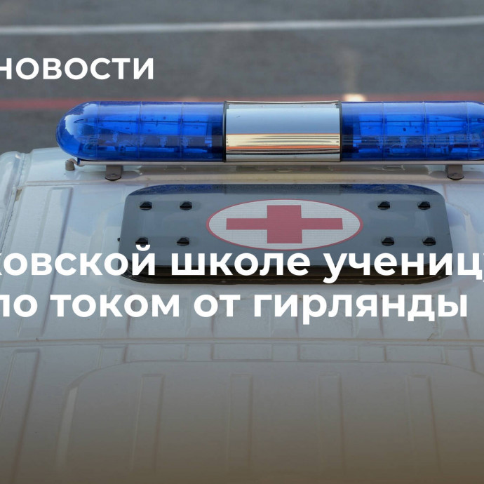 В московской школе ученицу ударило током от гирлянды