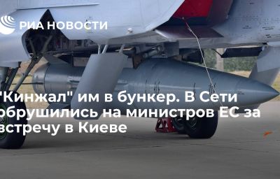 "Кинжал" им в бункер. В Сети обрушились на министров ЕС за встречу в Киеве