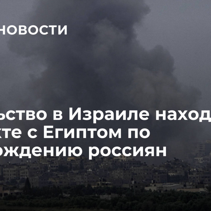 Посольство в Израиле находится в контакте с Египтом по освобождению россиян