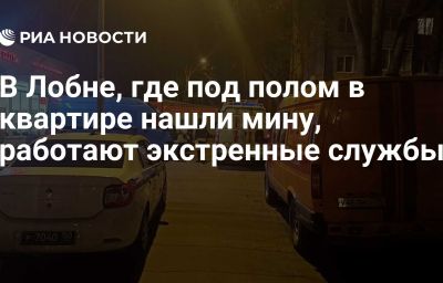 В Лобне, где под полом в квартире нашли мину, работают экстренные службы