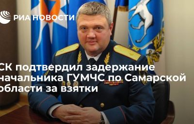 СК подтвердил задержание начальника ГУМЧС по Самарской области за взятки