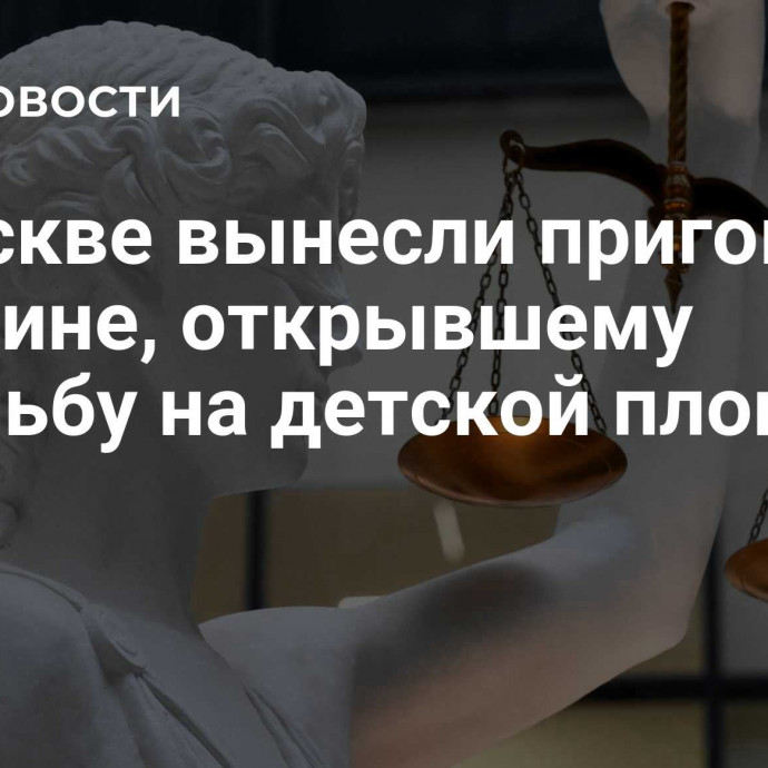 В Москве вынесли приговор мужчине, открывшему стрельбу на детской площадке