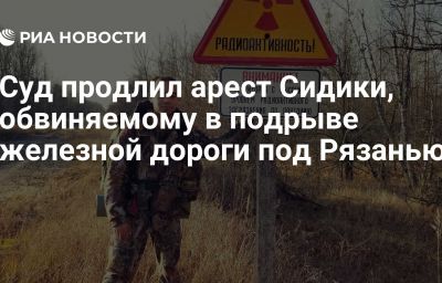 Суд продлил арест Сидики, обвиняемому в подрыве железной дороги под Рязанью