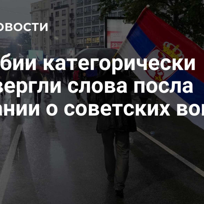 В Сербии категорически опровергли слова посла Британии о советских воинах