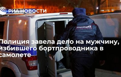 Полиция завела дело на мужчину, избившего бортпроводника в самолете