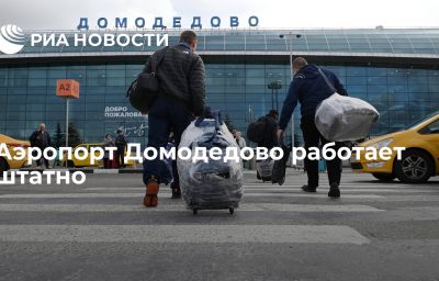 Аэропорт Домодедово работает штатно