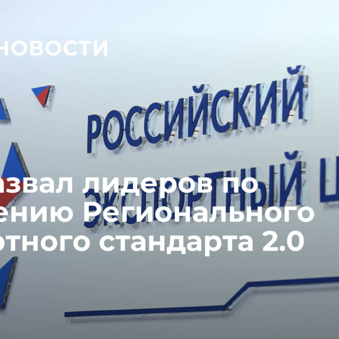 РЭЦ назвал лидеров по внедрению Регионального экспортного стандарта 2.0