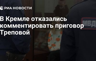 В Кремле отказались комментировать приговор Треповой