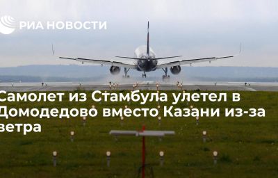 Самолет из Стамбула улетел в Домодедово вместо Казани из-за ветра