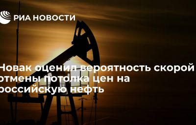 Новак оценил вероятность скорой отмены потолка цен на российскую нефть