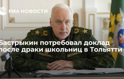 Бастрыкин потребовал доклад после драки школьниц в Тольятти