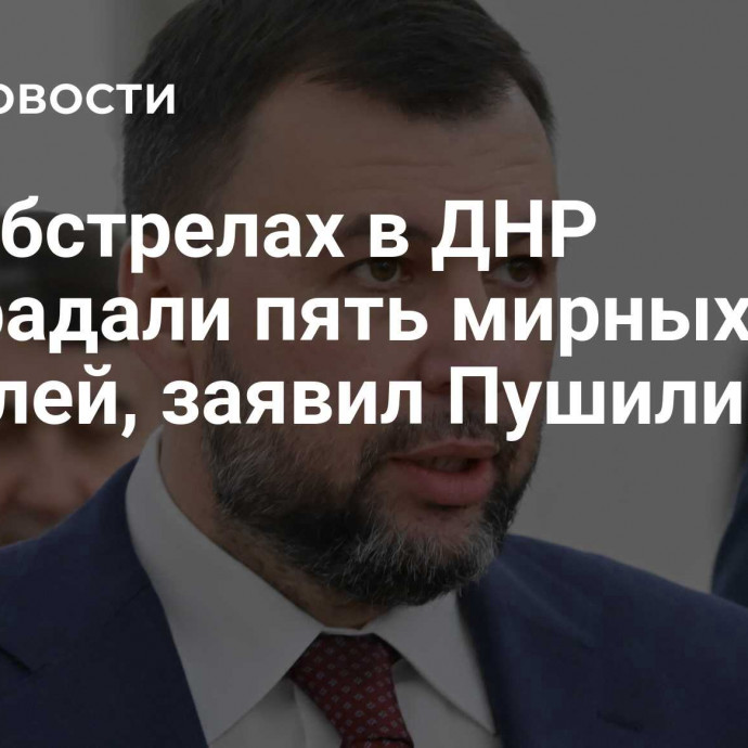 При обстрелах в ДНР пострадали пять мирных жителей, заявил Пушилин