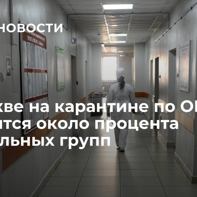 В Москве на карантине по ОРВИ находятся около процента дошкольных групп