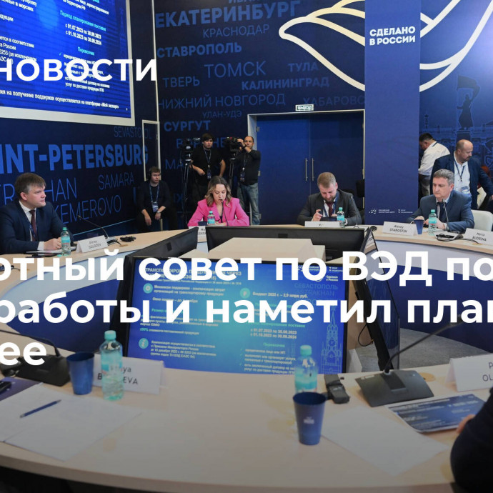 Экспертный совет по ВЭД подвел итоги работы и наметил планы на будущее