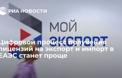 Цифровой процесс получения лицензий на экспорт и импорт в ЕАЭС станет проще