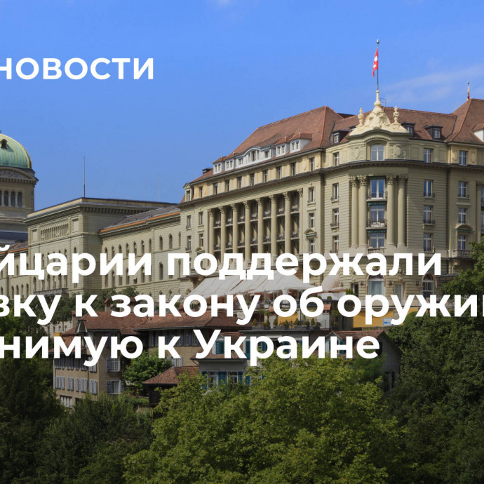 В Швейцарии поддержали поправку к закону об оружии, не применимую к Украине