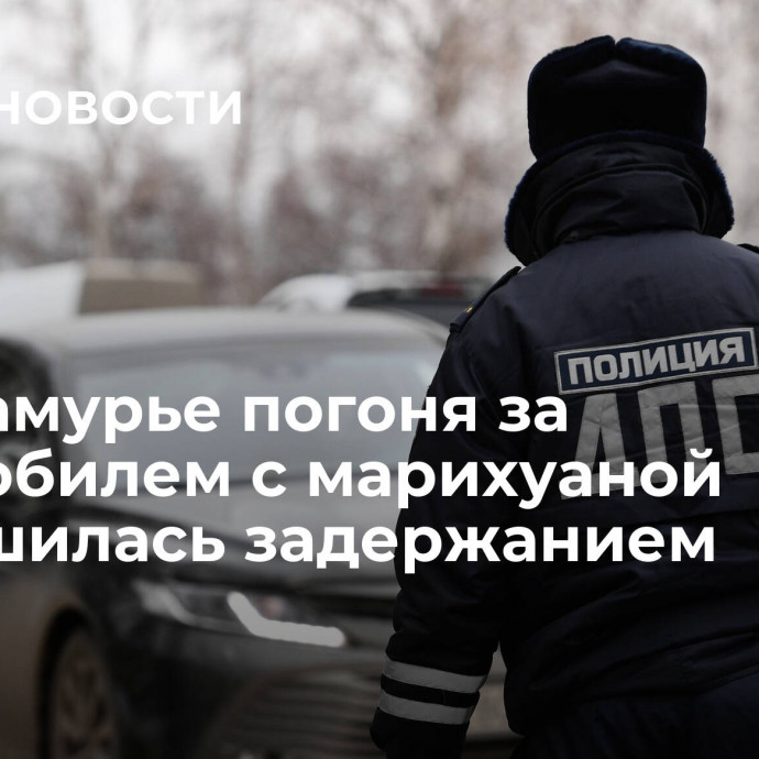 В Приамурье погоня за автомобилем с марихуаной завершилась задержанием