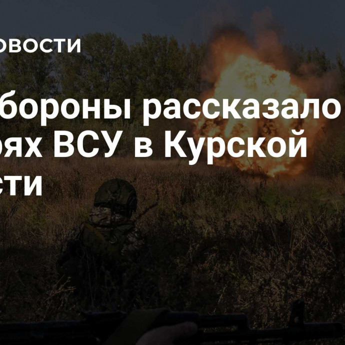 Минобороны рассказало о потерях ВСУ в Курской области