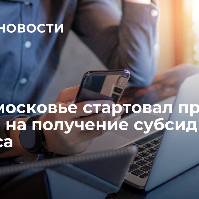 В Подмосковье стартовал прием заявок на получение субсидий для бизнеса