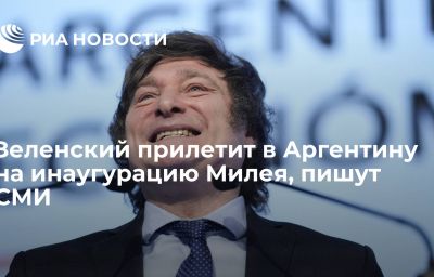 Зеленский прилетит в Аргентину на инаугурацию Милея, пишут СМИ