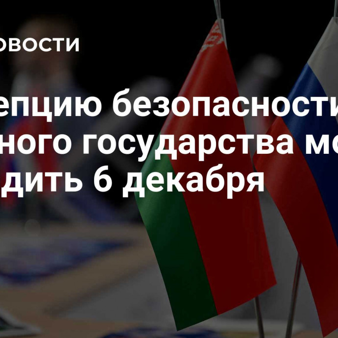 Концепцию безопасности Союзного государства могут утвердить 6 декабря