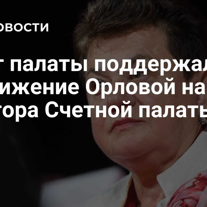 Совет палаты поддержал выдвижение Орловой на пост аудитора Счетной палаты