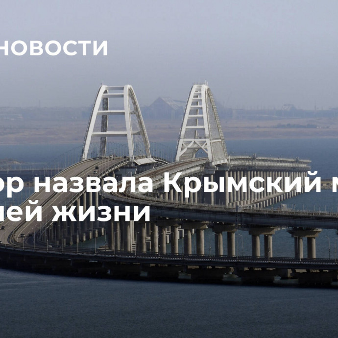 Сенатор назвала Крымский мост артерией жизни