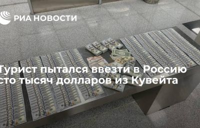 Турист пытался ввезти в Россию сто тысяч долларов из Кувейта