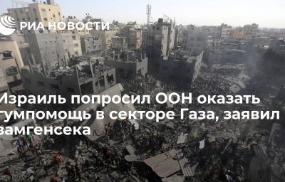 Израиль попросил ООН оказать гумпомощь в секторе Газа, заявил замгенсека