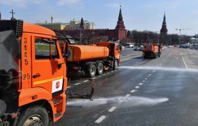 Московские дороги вымоют с шампунем