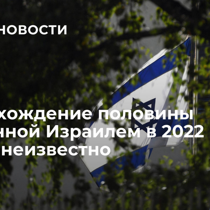 Происхождение половины купленной Израилем в 2022 году нефти неизвестно