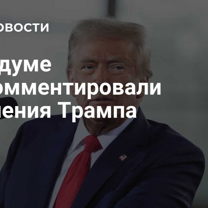 В Госдуме прокомментировали заявления Трампа