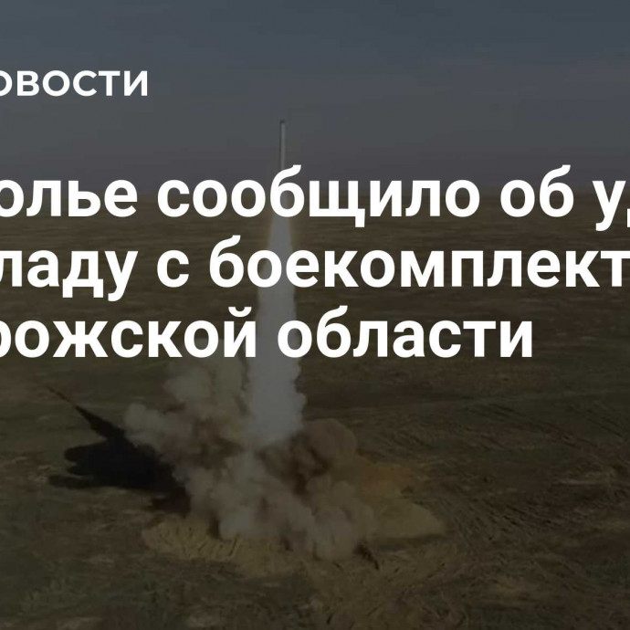 Подполье сообщило об ударе по складу с боекомплектом в Запорожской области