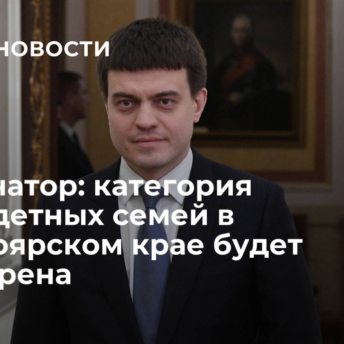 Губернатор: категория многодетных семей в Красноярском крае будет расширена