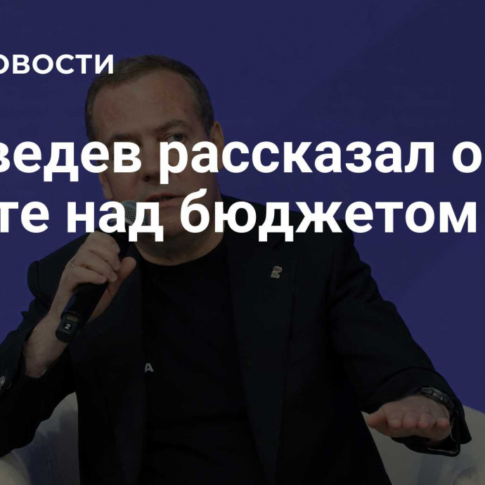 Медведев рассказал о работе над бюджетом