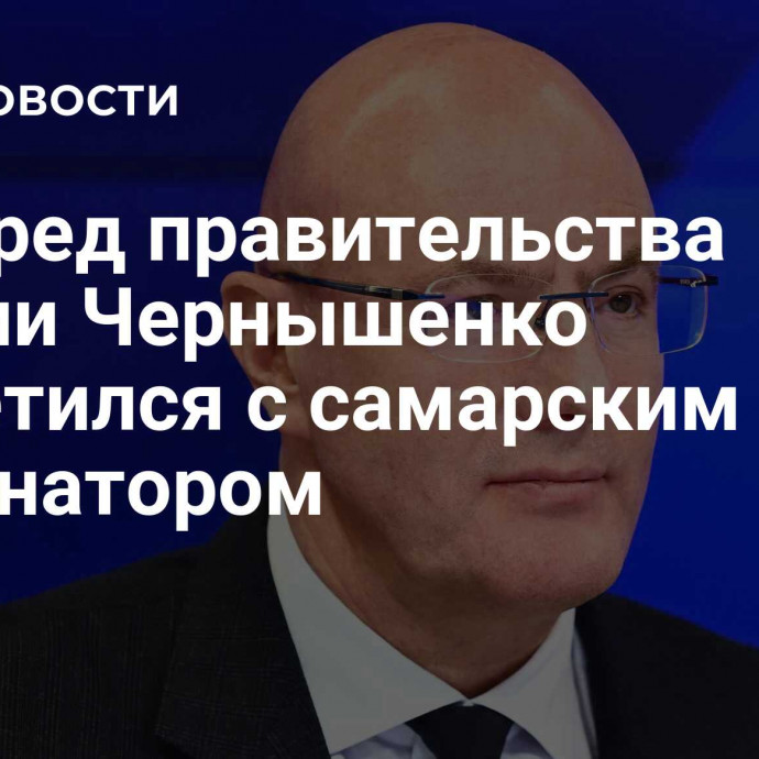 Зампред правительства России Чернышенко встретился с самарским губернатором