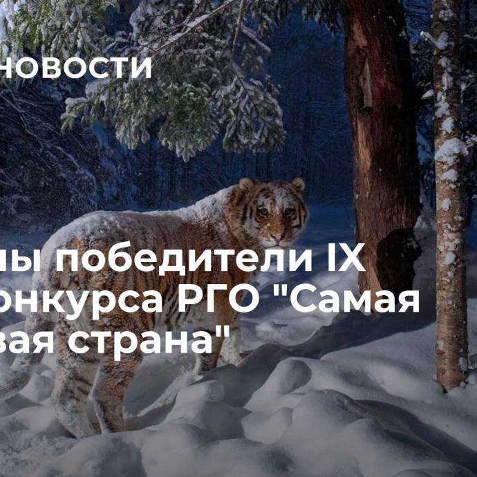 Названы победители IX фотоконкурса РГО 