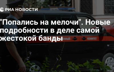 "Попались на мелочи". Новые подробности в деле самой жестокой банды